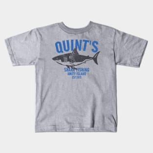 Quint's Shark Fishing, Amity Island Kids T-Shirt